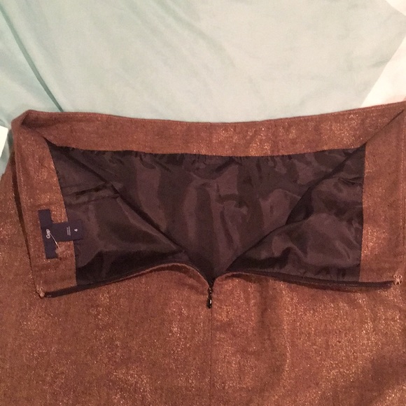 NEW Gold GAP Mini Skirt Size 4 - Picture 9 of 9